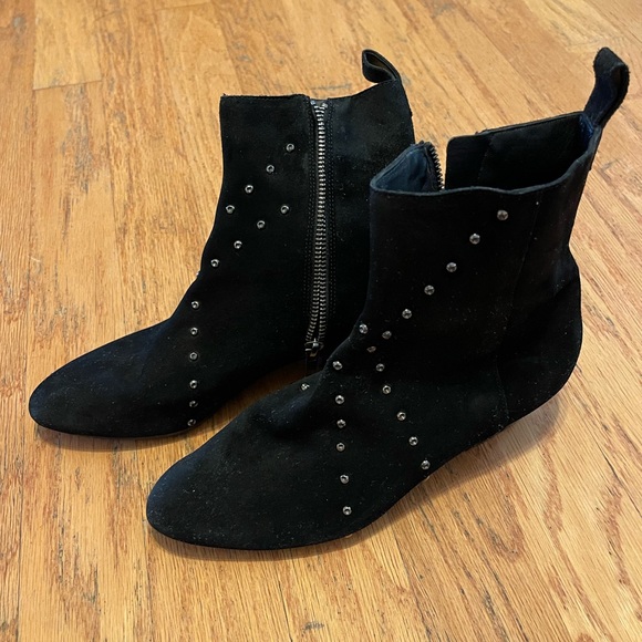 IRO Patti Studded Suede Ankle Boots - Picture 1 of 6